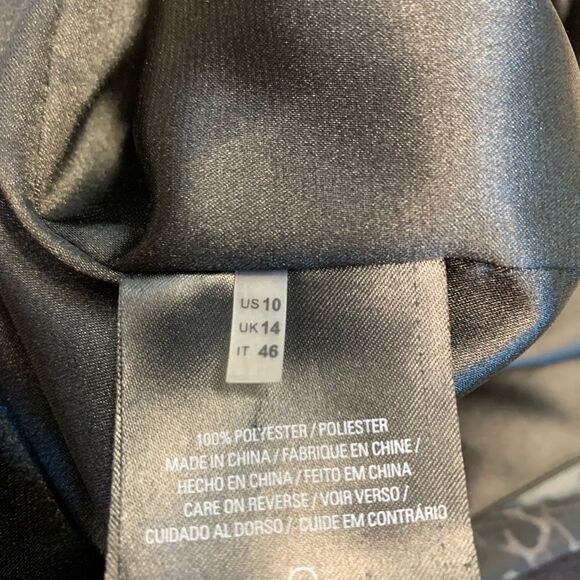 Elie Tahari Brown black sequin leopard print sleeveless cocktail dress Sz 10 - Picture 9 of 13